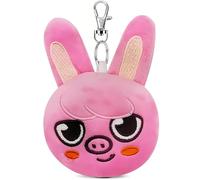 AstraFable Cute Plush Keychain, 10cm Soft Stuffed Animal Keyring, Mini Plush Bag Charm Pendant, Gift for Friends (Pink Pig)
