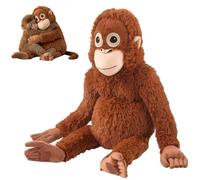 AstraFable Punch Monkey Plush - 40cm Large Orangutan Soft Toy, Eco-Friendly & Washable, Realistic Cuddly Monkey Plush for Kids, Safe & Soft