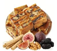 Astragalus Mulberry Fig Walnut Pie, Natural Mixed Dried Fruit & Nut Pastry, Ready-to-Eat Dessert Bites, Handcrafted Snacks for Daily Enjoyment,Dried Fruits & Nuts (155 g)