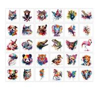AstraGlam 120 PCS Individually Watercolor Animals Temporary Tattoo for Kids - Cute Animals Temporary for Girls Boy Body Arm Shoulder Cute Tattoos Stickers, Birthday Party Supplies Gifts for Kids