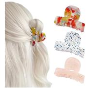 AstraGlam 3 Pack Small Hair Clips for Women, French Style Mini Claw Clips for Thin and Thick Hair, Non-Slip Hair Styling Accessories for Elegant Half-Up Looks