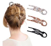 AstraGlam 3 PCS Prestige French Hair Pins for Women, U Shaped Hairpins, Lialys Hair Pins for Thin Thick Hair, Ergonomic Design Hair Accessories, Anti loosening Hairpins