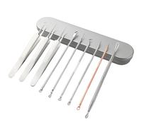 AstraGlam 9PCS Blackhead Remover Kit - Stainless Steel Acne Tool Set with Tweezers, Extractor & Needles - Professional Blackhead & Spot Removal Tool