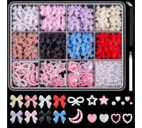 AstraGlam Butterfly Nail Art Charms Set - Colorful Nail Rhinestones, Nail Charms, 3D Nails, Nail Design Accessories, Nail Charms for Creative Nail Art