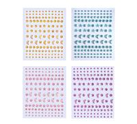 AstraGlam Face Glitter Gems Self-Adhesive, Decorative Rhinestone Stickers for Face and Body, Ideal for Halloween, Parties and Stage Performances