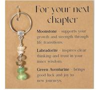 AstraGlam For Your Next Chapter Keychain Good Luck Gifts, Crystal Keychain New Job Gifts, Breakup, Divorce, Retirement, Graduation, Birthday, New Beginnings Present For Women, Positive Vibes Healing