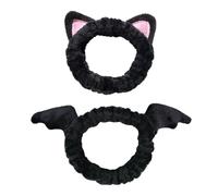 ASTRAIA Spa Headbands For Washing Face, Shower and Bath, Goth and Witchy gifts (Set of 2)