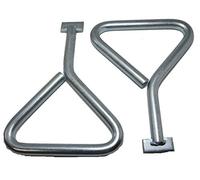 Astral Agencies Manhole Cover Keys T-End - 170mm Plumbers Drain Lid Plate Lifting Tool PB016 - Robust Closed Zinc Plated Carbon Steel Lifting Key (Pack of 2)