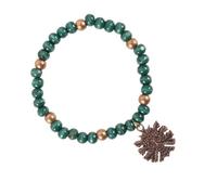 Astral Aspects Green Man Beaded Charm Bracelet