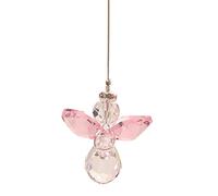 Astral Aspects Pink Lead Crystal Hanging Angel Suncatcher