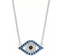 Astral Aspects Sterling Silver CZ Evil Eye Necklace