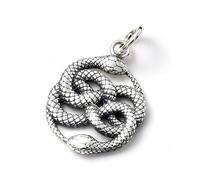 Astral Aspects Sterling Silver Ouroboros Pendant