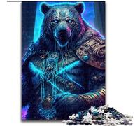 Astral Bear Warriors 1000 Piece Jigsaw Challenging Puzzles Perfect for Family Fun on Christmas, Thanksgiving, Birthdays & Easter size 26x38cm