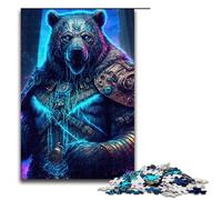 Astral Bear Warriors JigsawPuzzle Pieces for Adults Jigsaw Puzzles Birthday Gift Idea Challenging Brain Teaser Game 1000 PCS(75x50cm)