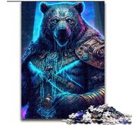 Astral Bear Warriors Puzzles for Adults Teens 1000 Pieces, Challenging Game Toys Every Piece Is Unique - Challenging Family Fun Game (26x38cm)