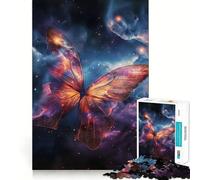 Astral Butterfly Effect 1000 Piece Jigsaw Puzzles for Adults Teenagers Home Play Fine Thick Home Fun Wall Art (38x52cm)