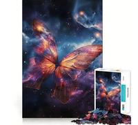 Astral Butterfly Effect Jigsaw Puzzles 1000 Pieces for Adults Cognitive Train Vivid Hue Pattern Assemble (50x75cm)