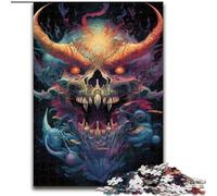 Astral Demon Jigsaw Puzzles for Adults 1000 Puzzles for Adults Fun at Home Activities, Birthday Present, Travel Gifts size 50x75cm