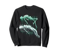 Astral Departure Glow-in-the-Dark Vintage Astronaut Sweatshirt