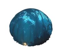 Astral Glow Double Layer Shower Cap with Comfort Skin Friendly Design for Hair Protection During Bathing