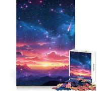 Astral Glow Jigsaws for Adults1000 Pieces Brain Teaser Bright Color Family Pastime Home Decor (50x75cm)