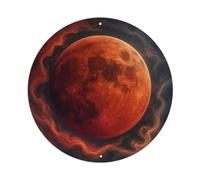 Astral Lunar Eclipse Moon Phase Stellar Survey Orbit Metal Tin Sign
