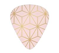 Astral Metallic Blush Pink Gold,12 Pcs Guitar Pick,3 Different Thickness Plectrums for Acoustic Guitar Bass Ukulele (0.46mm 0.96mm 0.71mm)