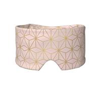 Astral Metallic Blush Pink Gold, Full Eye Covers Light Blocking Eye Mask Sleep Eye and Ear Muffs