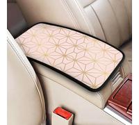 Astral Metallic Blush Pink Gold, Vehicle Center Console Armrest Cover Pad Soft Comfort Car Handrail Box Cushion Universal