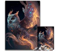 Astral Owl 1000Pc Adults Jigsaw Puzzle Challenging Puzzles Brain Teaser & Home Decor Perfect 1000 PCS(38x26cm)