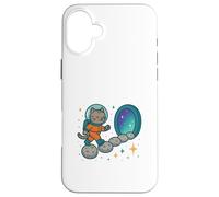 Astral Pathway Walker Cosmic Cat Case for iPhone 16 Plus