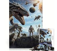 Astral Prehistoric Aliens 1000 Piece Teenager Puzzles Unwind Game Creative Fun Playful Challenge Xmas Present (50x75cm)