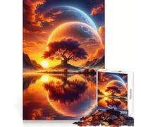 Astral Sunset Dreamscape 1000 Piece Adult Puzzles Brain Development Light Enjoyment Sharp Edges (38X26CM)