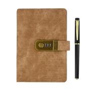 Astralong Diary with Lock, B6, 127 Sheets, Vintage Lock Journal with Pen, PU Leather Notebook, Personal Planner Organizer for Men and Women(19x13cm)
