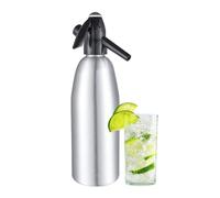 AstraLoom 1L Portable Nostalgic Soda Water Syphon Kit, Aluminum Sparkling Water Maker for Carbonated Drinks/Juices/Cocktails, Make Fresh and Cool Drinks at Home/Bar (Silver)