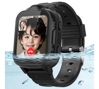 AstraMinds Kids Smartwatch, 4G Smartwatch Kids with GPS and Phone, Video Call, SOS, IP67 Waterproof, Alarm Clock, Children's Watch for Girls and Boys Ages 3-12 (4G Black)