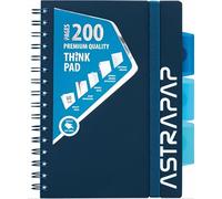 ASTRAPAP, PP, Notebook, Shadow, Mixed Colours, A5, School/Office, Square, 200 Sheets