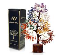 AstraVeda 7 Chakra Crystal Tree of Life - Feng Shui Gemstone Tree for Positive Energy, Meditation, Healing Crystals, Spiritual Décor & Mindfulness Gifts
