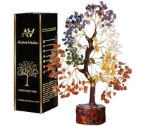AstraVeda 7 Chakra Tree, Tree of Life, Crystal Tree, Feng Shui Tree, Positive Energy Tree, Meditation Gift, Crystals and Stones, Spiritual Items, 300 Beads