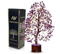 AstraVeda Amethyst Crystal Tree, Tree of Life, Chakra Tree, Feng Shui Tree, Positive Energy Tree, Meditation Gift, Crystals and Stones, Spiritual Items, 300 Bead