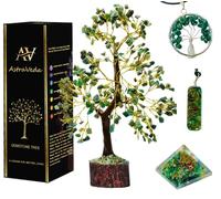 AstraVeda Green Jade Crystal Tree, Chakra Tree, Tree of Life, Chakra Tree, Feng Shui Tree, Healing Crystal, Gemstone Tree, Crystal Gifts, Healing Stones, Spiritual Gifts