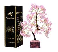 AstraVeda Rose Quartz Crystal Tree, Tree of Life, Chakra Tree, Feng Shui Tree, Positive Energy Tree, Meditation Gift, Crystals and Stones, Spiritual Items, 300 Beads