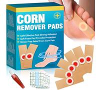 AstraVox Corn Remover for Toes and Feet with Self Adhesive PU Membrane, Plantar Corn Remover, Bandaid Pad Set for Hand, Highly Effective Pain Relief, Easy to Use, 24 Pieces