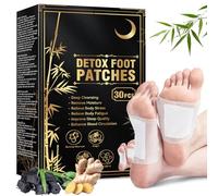 AstraVox Detox Foot Patches Pads, 30pcs Deep Cleansing Foot Patch, Natural and Gentle Detox Patches for Removing Toxins, Enhance Blood Circulation, Relieve Fatigue and Stress, Easy to Use