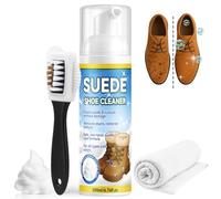 AstraVox Multipurpose Suede Shoe Cleaner Kit, Sneaker Cleaner with Brush and Towel, Suitable for Suede, Leather, Nubuck, Clear, 1.88*1.88*5.90inches