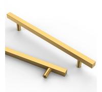 Astrée 10 Pack 192mm Gold Kitchen Handles - Stainless Steel Cupboard & Drawer Handles