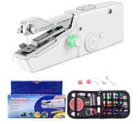 Astrevo Portable Handheld Sewing Machine, Mini Sewing Machine for Beginners, Small Hand Sewing Machines with Accessories, Embroidery for Home, DIY and Travel Use