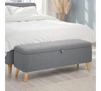 Astrid Blanket Box - Grey Fabric