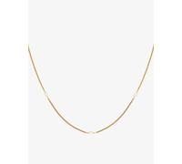 Astrid & Miyu Womens 18ct Gold Navette Charm Yellow Gold-plated Sterling-silver and Cubic Zirconia Necklace 1 Size