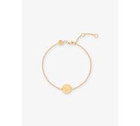 Astrid & Miyu Womens Astrid & Miyu Libra Zodiac 18ct Yellow Gold-Plated Sterling-Silver and Cubic Zirconia Pendant Bracelet Gold 1 Size